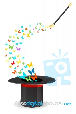 Magical Butterfly Stock Image