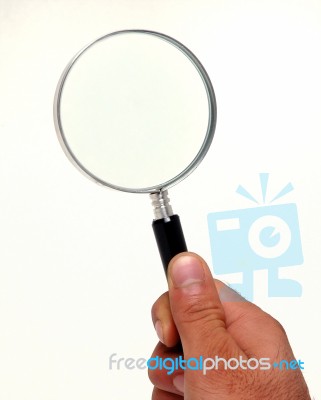 Magnifiying Glass Stock Photo