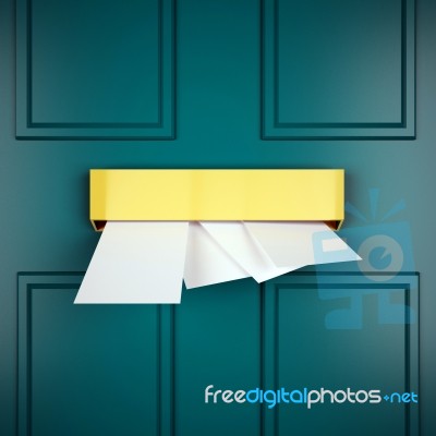 Mail Letters Represents Sent Communicate And Post Stock Image