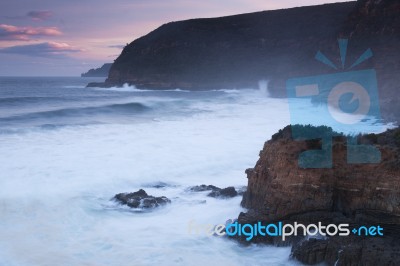 Maingon Bay At Dusk Stock Photo