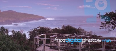 Maingon Bay At Dusk Stock Photo