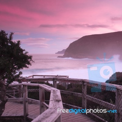 Maingon Bay At Dusk Stock Photo