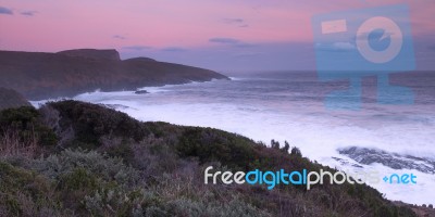 Maingon Bay At Dusk Stock Photo