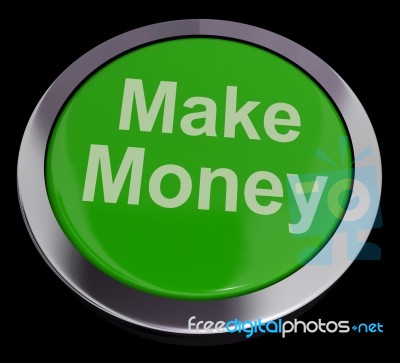 Make Money Button Stock Image