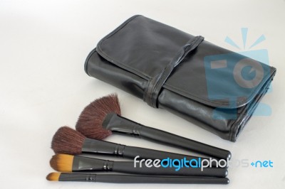 Make Up Brushes Set Stock Photo