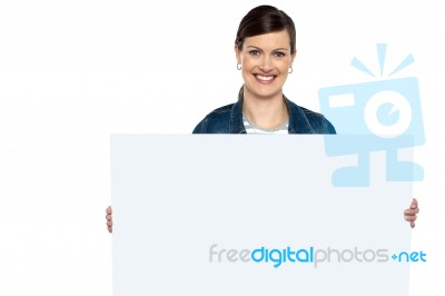 Make Use Of This Blank Ad Board Stock Photo