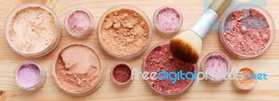 Makeup Powder Stock Photo