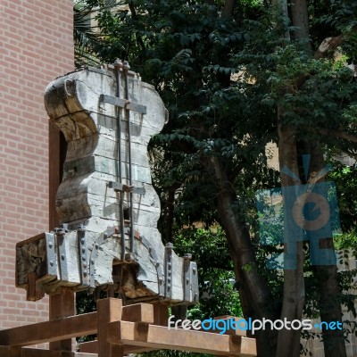 Malaga, Andalucia/spain - July 5 : Artwork In The Gardens Of The… Stock Photo