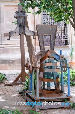 Malaga, Andalucia/spain - July 5 : Artwork In The Gardens Of The… Stock Photo