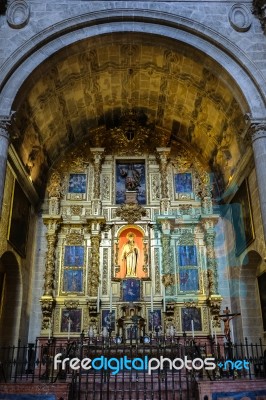 Malaga, Andalucia/spain - July 5 : Interior View Of The Cathedra… Stock Photo