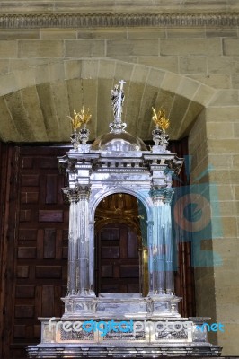 Malaga, Andalucia/spain - July 5 : Interior View Of The Cathedra… Stock Photo