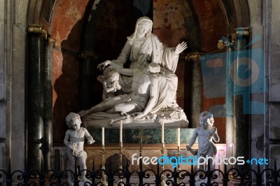 Malaga, Andalucia/spain - July 5 : Interior View Of The Cathedra… Stock Photo