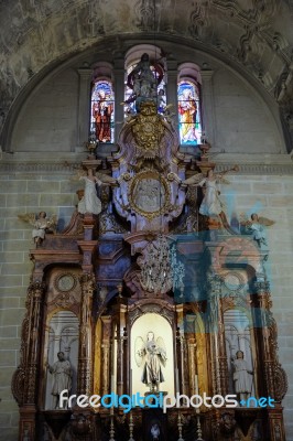 Malaga, Andalucia/spain - July 5 : Interior View Of The Cathedra… Stock Photo