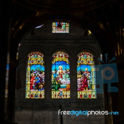 Malaga, Andalucia/spain - July 5 : Interior View Of The Cathedra… Stock Photo