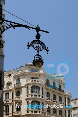 Malaga, Andalucia/spain - July 5 :view Of The City Centre Of Mal… Stock Photo