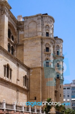 Malaga, Andalucia/spain - July 5 : View Towards The Cathedral In… Stock Photo