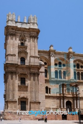 Malaga, Andalucia/spain - July 5 : View Towards The Cathedral In… Stock Photo