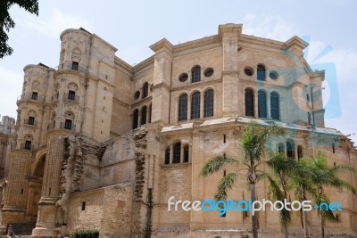 Malaga, Andalucia/spain - July 5 : View Towards The Cathedral In… Stock Photo