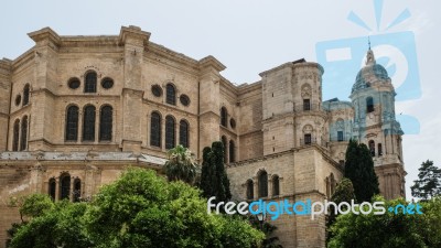 Malaga, Andalucia/spain - July 5 : View Towards The Cathedral In… Stock Photo