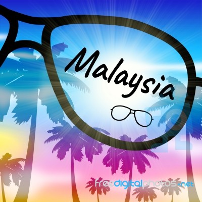 Malaysia Holiday Indicates Go On Leave And Getaway Stock Image