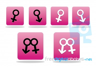 Male And Female Icon Stock Image