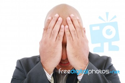 Male Crying Stock Photo