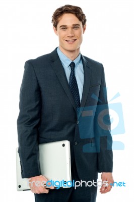 Male Executive Ready To Attend Meeting Stock Photo