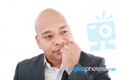 Male Thinking Stock Photo