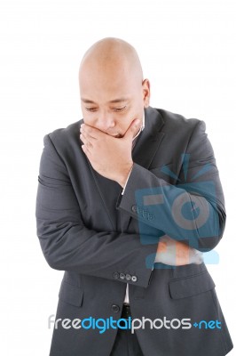 Male thinking Stock Photo