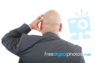 Male Thinking Stock Photo