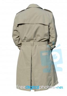 Male Trench Coat Stock Photo