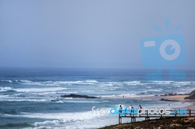 Malhao Coastline On Alentejo Stock Photo