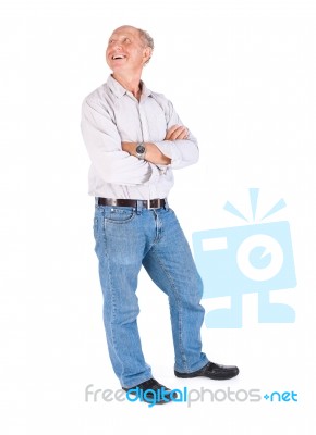 Man Posing In Casuals Stock Photo