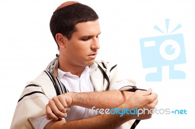 Man Praying Stock Photo