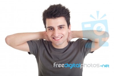 Man Relaxing Stock Photo