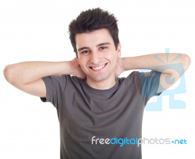 Man Relaxing Stock Photo