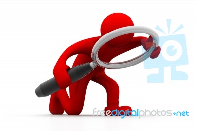 Man Searching Stock Image