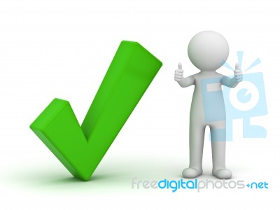 Man Showing Thumbs Up Stock Image