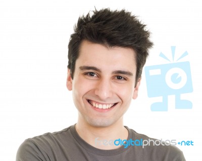 Man Smiling Stock Photo