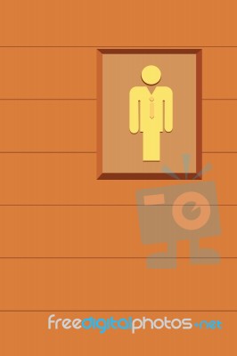 Man Toilet Signs Stock Image