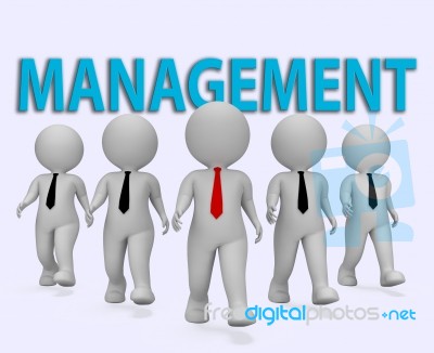 Management Bosses Shows Managing Directors 3d Rendering Stock Image