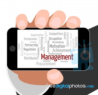Management Word Represents Directorate Directors And Administrat… Stock Image