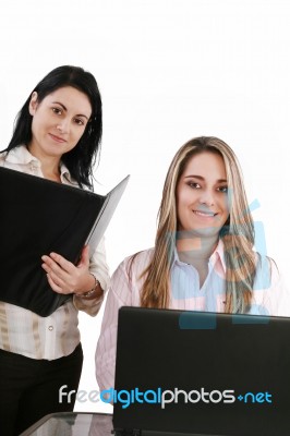 Manager And Office Worker Stock Photo