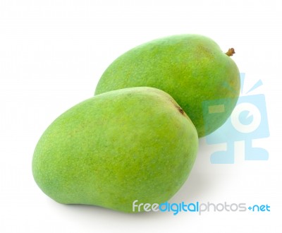 Mango Isolated On A White Background Stock Photo