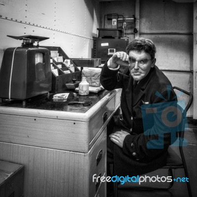 Mannequin On Hms Belfast Stock Photo