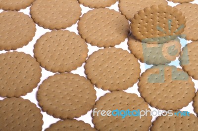 Many Biscuits Stock Photo