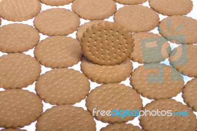 Many Biscuits Stock Photo