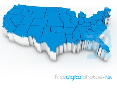 Map Of USA Stock Image