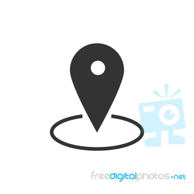 Map Point Icon  Illustration On White Background Stock Image