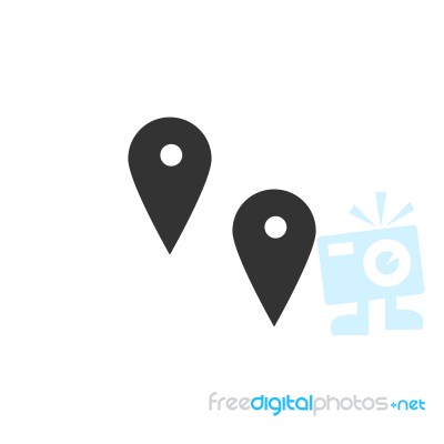 Map Point Icon  Illustration On White Background Stock Image